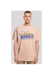 T-Shirt F4NT4STIC "California Games Plate" Gr. M, gelb (amber) Herren Shirts Print