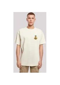 T-Shirt F4NT4STIC "Rubber Duck Captain OVERSIZE TEE" Gr. XS, beige (sand) Herren Shirts Print