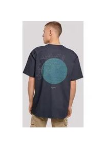 T-Shirt F4NT4STIC "Geometric Grau" Gr. XS, blau (navy) Herren Shirts Print