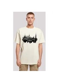 T-Shirt F4NT4STIC "Cities Collection - Hamburg skyline" Gr. XXL, beige (sand) Herren Shirts Print