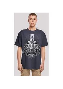 T-Shirt F4NT4STIC "Cyber Bone Futureaper CYBERPUNK STYLES" Gr. XS, blau (navy) Herren Shirts Print