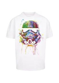 T-Shirt F4NT4STIC "PLUS SIZE Stormtrooper Paint Splats" Gr. XXL, weiß Herren Shirts Print