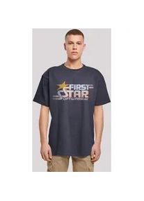 T-Shirt F4NT4STIC "FIRSTSTAR Inc Retro Gaming SEVENSQUARED" Gr. XS, blau (navy) Herren Shirts Print