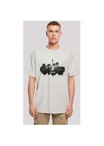 T-Shirt F4NT4STIC "Cities Collection - Berlin skyline" Gr. M, grau (lightasphalt) Herren Shirts Print