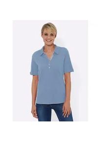 Poloshirt Casual Looks "Poloshirt" Gr. 44, blau (bleu) Damen Shirts