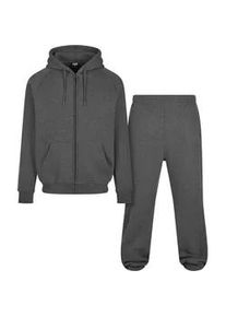 Trainingsanzug Urban Classics "Urban Classics Herren Blank Suit" Gr. 4XL, grau (charcoal) Herren Sportanzüge