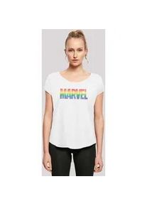 T-Shirt F4NT4STIC "Marvel Pride" Gr. 5XL, weiß Damen Shirts Premium Qualität