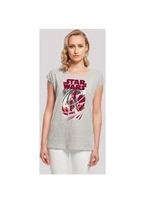 T-Shirt F4NT4STIC "Star Wars Turmoil" Gr. L, grau (erdgrau) Damen Shirts Premium Qualität