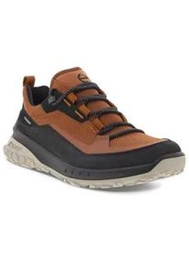 Sneaker Ecco "ULT-TRN M" Gr. 46, schwarz (cognac, schwarz) Herren Schuhe Laufsohle mit Michelin-Technologie, Freizeitschuh, Schnürschuh