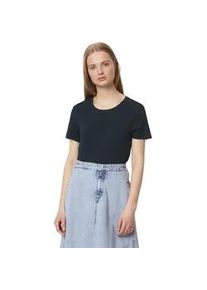 Marc O'Polo T-Shirt MARC O'POLO DENIM "aus Rippjersey" Gr. M, blau Damen Shirts