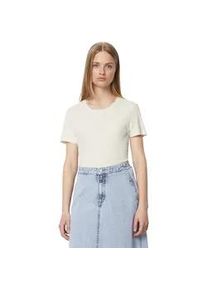 Marc O'Polo T-Shirt MARC O'POLO DENIM "aus Rippjersey" Gr. M, weiß Damen Shirts