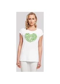 T-Shirt F4NT4STIC "Sesamstraße Oscar hearty" Gr. M, weiß Damen Shirts Premium Qualität, Weihnachts-Kollection