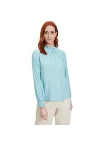 BETTY & CO Langarmbluse BETTY & CO "Betty Co Langarm-Bluse unifarben" Gr. 46, blau Damen Blusen