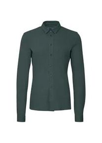 Businesshemd Casual Friday "Businesshemd CFARTHUR LS BU jersey piquet shirt" Gr. M, grün (schwarzest spruce) Herren Hemden