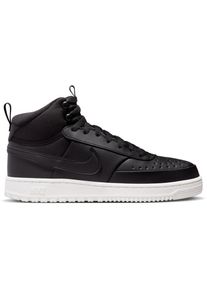 Nike Court Vision Mid Winter Sneaker Herren - schwarz - Gr. 45 - Lederimitat