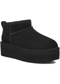 UGG Australia Ugg Classic Ultra Mini Platform Stiefel Damen - schwarz - Gr. 40 - Leder