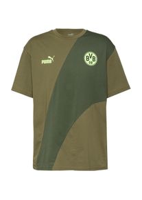 Puma Borussia Dortmund T-Shirt Herren - oliv - Gr. S - Baumwolle/Polyester