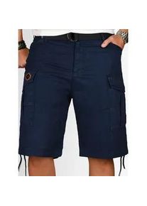 Cargoshorts Alessandro Salvarini "ASLeon" Gr. W31, Normalgrößen, blau (navy) Herren Hosen inklusive passendem Gürtel