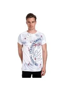 T-Shirt Rusty Neal Gr. XXXL, weiß Herren Shirts mit plakativem Frontprint