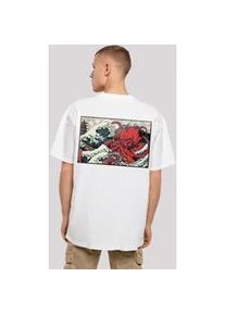 T-Shirt F4NT4STIC "Octopus Japan" Gr. 4XL, weiß Herren Shirts Print