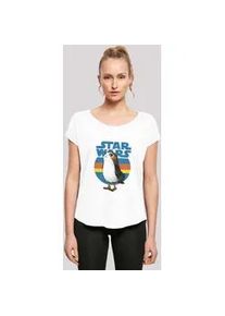 T-Shirt F4NT4STIC "'Star Wars Last Jedi Porg'" Gr. 5XL, weiß Damen Shirts Print