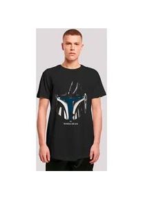 T-Shirt F4NT4STIC "Star Wars The Mandalorian Helmet Silhouette" Gr. 5XL, schwarz Herren Shirts Print