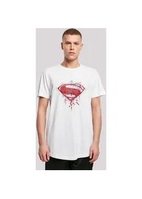 T-Shirt F4NT4STIC "DC Comis Superhelden Superman Geo Logo" Gr. 4XL, weiß Herren Shirts Print