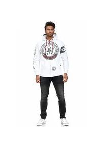 Sweatjacke Rusty Neal Gr. M, weiß Herren Sweatjacken mit coolen Printmotiven