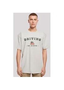 T-Shirt F4NT4STIC "Driving Home Weihnachten" Gr. S, grau (lightasphalt) Herren Shirts Weihnachten, Geschenk, Logo