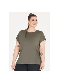 Funktionsshirt Q BY ENDURANCE "Jenirei" Gr. 42, grau (taupe) Herren Shirts mit atmungsaktivem Recycling-Polyester