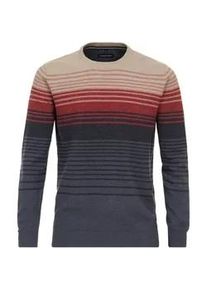 Strickpullover Casamoda "Casamoda Pullover gestreift" Gr. L, rot (mittelrot) Herren Pullover