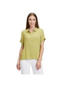 Schlupfbluse Cartoon "Cartoon Oversize-Bluse mit Kragen" Gr. 40, grün (moss) Damen Blusen