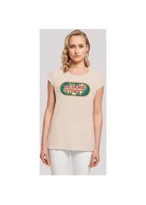 T-Shirt F4NT4STIC "Sesamstraße Jungle Logo" Gr. 3XL, weiß (sandweiß) Damen Shirts Premium Qualität, Weihnachts-Kollection