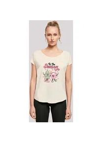 T-Shirt F4NT4STIC "Tis The Season Tree Cocoa" Gr. 3XL, weiß (sandweiß) Damen Shirts Premium Qualität, Weihnachts-Kollection