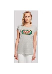 T-Shirt F4NT4STIC "Sesamstraße Jungle Logo" Gr. 5XL, grau (erdgrau) Damen Shirts Premium Qualität, Weihnachts-Kollection