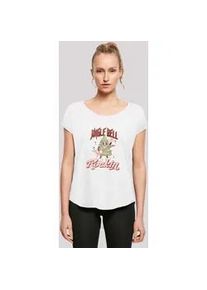 T-Shirt F4NT4STIC "Jingle Bell Rocking Weihnachten Tree" Gr. 4XL, weiß Damen Shirts Premium Qualität, Weihnachts-Kollection