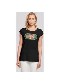 T-Shirt F4NT4STIC "Sesamstraße Jungle Logo" Gr. L, schwarz Damen Shirts Premium Qualität, Weihnachts-Kollection