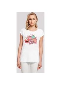 T-Shirt F4NT4STIC "Pink Cute Weihnachten Tree Balls" Gr. 3XL, weiß Damen Shirts Premium Qualität, Weihnachts-Kollection