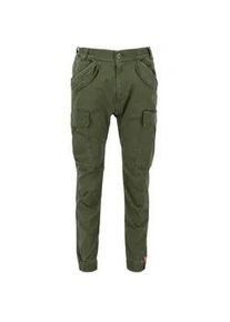 Cargohose Alpha Industries "Alpha Industries Men - Pants Airman Pant" Gr. 30, Normalgrößen, grün (schwarz olive) Herren Hosen