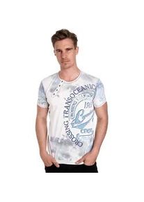 T-Shirt Rusty Neal Gr. XXXL, beige (ecru) Herren Shirts mit plakativem Frontprint