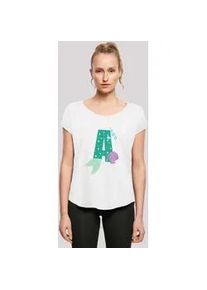 T-Shirt F4NT4STIC "Disney Alphabet A Is For Arielle die Meerjungfrau" Gr. 4XL, weiß Damen Shirts Print