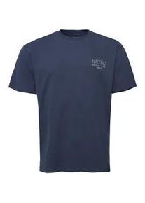 T-Shirt NASSAU BEACH "NB231052" Gr. 52 (L), blau (navy) Herren Shirts