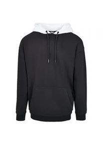 Rundhalspullover Urban Classics "Urban Classics Herren Oversized Hooded Crew" Gr. M, schwarz Herren Pullover