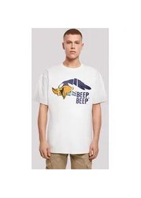 T-Shirt F4NT4STIC "Looney Tunes Roadrunner Beep Beep" Gr. XS, weiß Herren Shirts Print