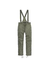 Bequeme Jeans BRANDIT "Brandit Herren Thermal Dungarees" Gr. S, US-Größen, grün (olive) Herren Jeans