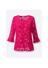 CRÉATION L Klassische Bluse CREATION L Gr. 40, pink Damen Blusen