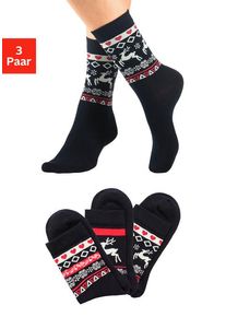 H.I.S. H.I.S Basicsocken schwarz Gr. 35-38 für Damen. Elastisch. Nachhaltig.