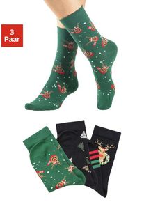 H.I.S. H.I.S Basicsocken mehrfarbig Gr. 35-38 für Damen. Elastisch. Nachhaltig.