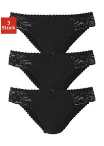 Petite Fleur Jazz-Pants Slips schwarz Gr. 32/34 für Damen. Mit Schleife, Spitze. Körpernah. Nachhaltig.