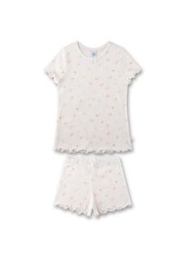 Sanetta Pyjama Short AOP 233538 Schlafanzug Kinder (Gr 98 |weiß)